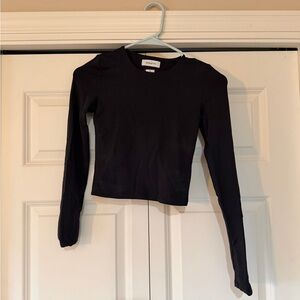 Babaton Midnight Black Long Sleeve Tee